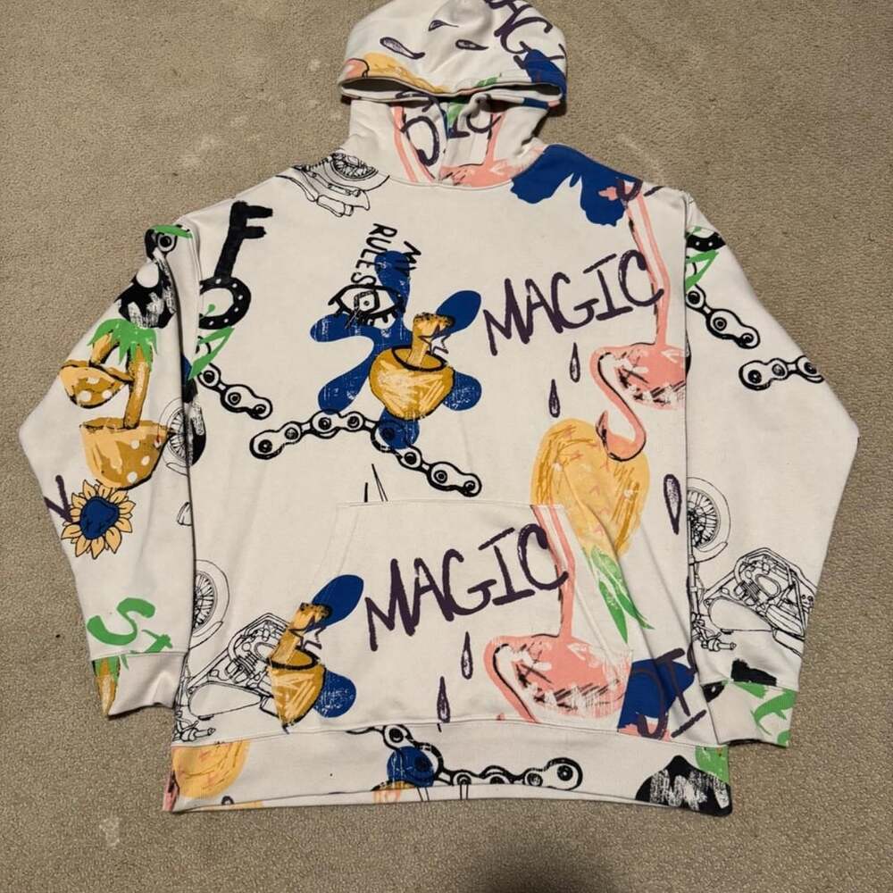 No Boundaries Magic Mushroom Hoodie Size M Multicolor Graphic